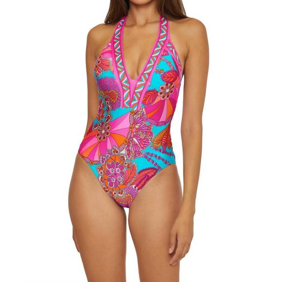 NEW TRINA TURK meilani plunge one piece - Picture 1 of 1